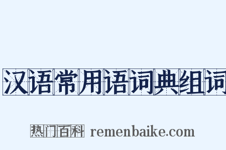 汉语常用语词典组词是什么意思的图片